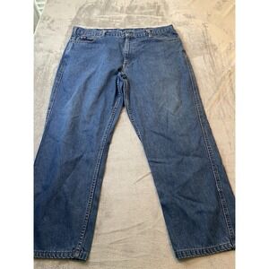 Lapco FR Mens Jeans 42x30 Blue Workwear Relaxed‎ Flame Resistant Carpenter